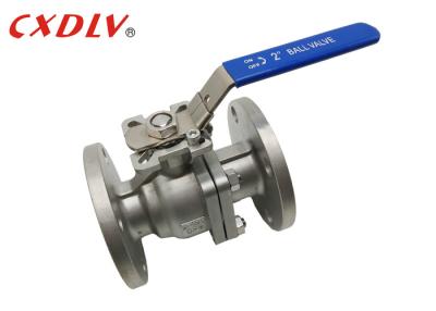 China 150LB Flange End Stainless Steel Ball Valve With Mounting Pad for sale