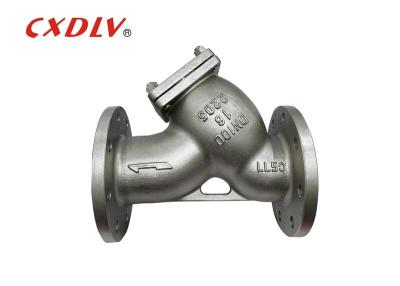 China Duplex Stainless Steel Y Strainer Valve CF8/CF8M DN 100 Flange Connetion for sale