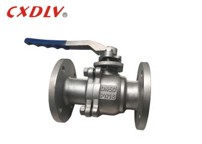 China DN50 DN 100 Stainless Steel Ball Valve CF8/CF8M Flanged Connection Body PN10/16 Ends for sale