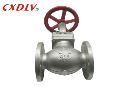 China Clase API 150LB de acero inoxidable CF8M válvula de globo de brida 8 pulgadas 12 pulgadas en forma de enchufe en venta
