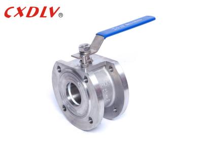 China PN25 High Pressure Handle Wafer Floating Ball Valve PTFE PPL Seat for sale