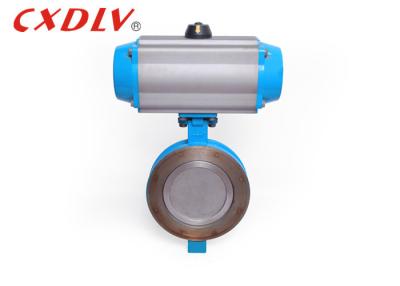 China 150LB Pancake Wafer Pneumatic Control Butterfly Valve with  Seat Stainless Steel Disc 3