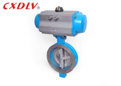 China Rotary Actuator Wafer Butterfly Control Valve Spring Return Pneumatic for sale