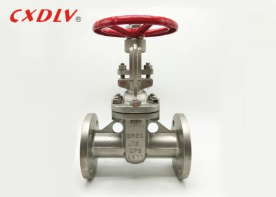 China Lightweight Wedge Gate Valve Flange Connection For Sewage Silver Color for sale