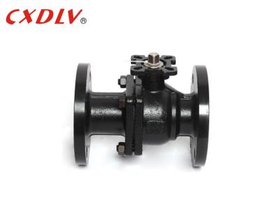 China 2PC WCB Floating Carbon Steel Ball Valve DN15 - DN200 PN16 Flanged Valve for sale