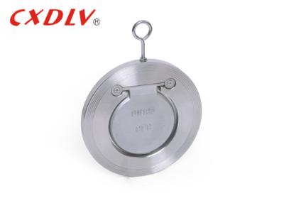 China GB Standard 16P Single Door Wafer Check Valve Stainless Steel CF8 / CF8M for sale