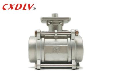 China CF8M 1000wog Hydraulic BSPT 1 2 Inch Threaded Ball Valve Price Stainless Steel for sale