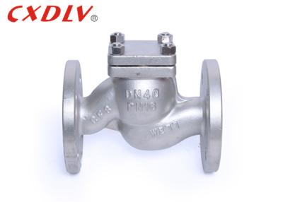 China Water Meter Stainless Stee Lift Check Valve Flange Connection PN16 for sale