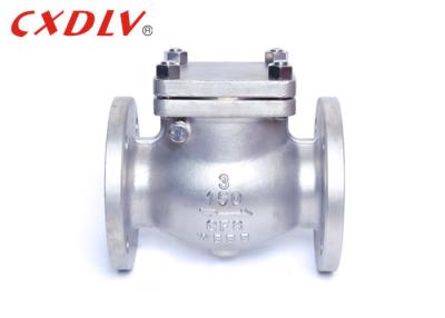 China Stainless Steel Double Flange Type Swing Non Return Valve For Water Supply for sale