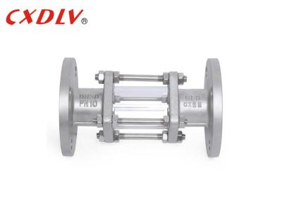 China Tube Fittings Sight Glass Double Flange Ends Inspection Glass for sale