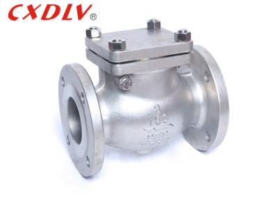 China ANSI H44 4 Inch Flanged Swing Check Valve Water Meter Metal Seated Manual for sale