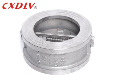China Butterfly Type Dual Plate Wafer Check Valve Stainless Steel For Oil Water Gas for sale