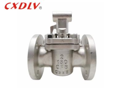 China 2 Way Flanged Sleeved Plug Valves Soft Sealing Lubricated Tufline Manual Operator for sale