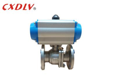 China SS316 2PC Full Port Air Pneumatic Actuated Ball Valve Q641F JIS10K 50A for sale