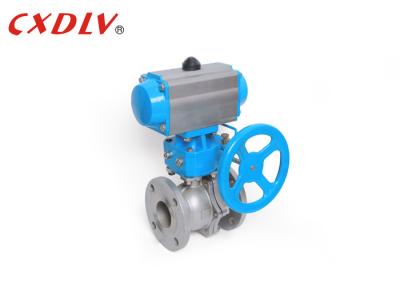 China Actuator Floating Ball Valve Handwheel Manual Override Customized Color for sale