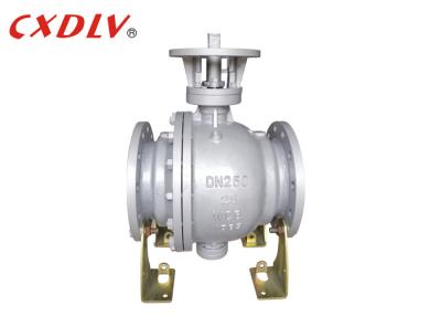 China Carbon Steel Trunnion Mounted ball valve stainless steel Natural Oil Gas Firesafe With Flange Ends for sale