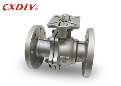 China 2 Way Stainless Steel Ball Valve Full Bore CF8M DN65 Flange Connection With ISO5211 Pad for sale