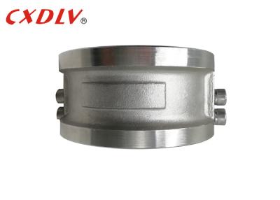 China Stainless / Carbon Steel Dual Plate Check Valve Metal Hinged Wafer Style DN50~DN600 for sale