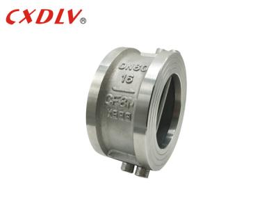 China Wafer Type Double Disc Swing Check Valve , Stainless Steel Check Valve Metal Seat for sale