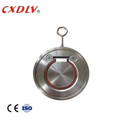 China H74 Single Disc Swing Wafer Check Valve With Spring Stainless Steel ANSI 150LB for sale