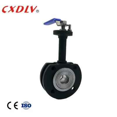 중국 PN16 유동구 밸브 레버 작동 플랜지 연결 판매용
