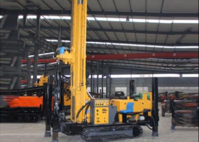 China Crawler Mounted Commercial Water Well Drilling Rig 180 Meters Blasting Rocky for sale