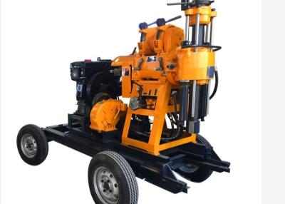 China Mobile Easy Movement Diesel Engine Hydraulic 200m Depth Soil Test Drilling Machine for Construction for sale