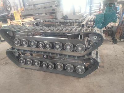 China Eight Wheels Rubber Crawler Track Undercarriage For Water Borehole Drilling Machines en venta