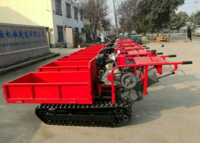 China 1MT Loading Capacity Crawler Mini Crawler Electric Start Rubber Tracked Transporter For Farming for sale