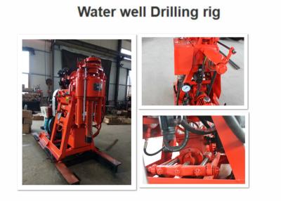 China Hydraulic Feeding Water Well Borehole Drilling Rig , Engineering Drilling Rig for sale