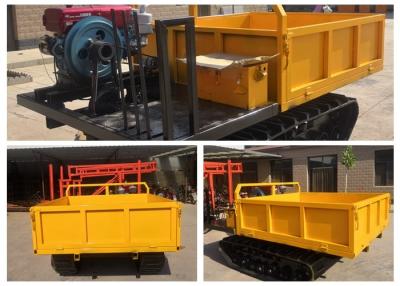 Chine 4 tonnes de type mini déchargeur de promenade de chenille de petite de voie de transporteur de véhicule couleur de jaune à vendre