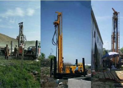 China Multifunctional 400 Meters Water Well Drilling Rig Hydraulic Crawler Mounted for sale