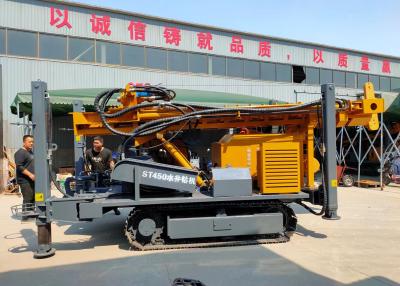 China Borehole Watering Steel Crawler Pneumatic Drilling Machine Rig For Hard Rocks for sale