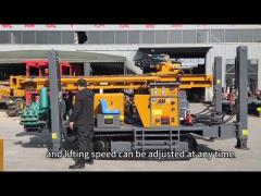 260 Meters Pneumatic Drilling Rig Crawler Mounted Water Well Machine Tunnel
