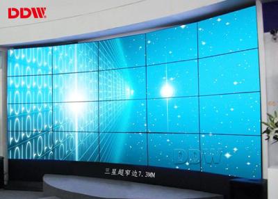 China 55 Inch Curved Video Wall 1.7mm Bezel x2 Anti Glare Surface Flexible Structure for sale