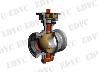 China contoured V Notch Segment Ball Valve DN15 - DN300 with Pneumatic Actuator for sale