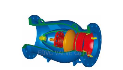 China Long Pattern Axial Flow Check Valve 2 Inch ASME B16.25 Flange End Check Valve for sale