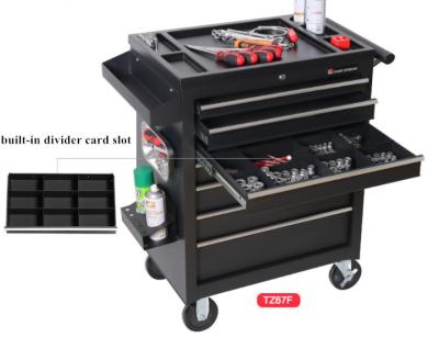 China Red And Black Two Door Metal Tool Cabinet On Wheels for sale