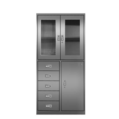 China 0.5mm To 1.2mm Library Stainless Steel File Cabinet for sale