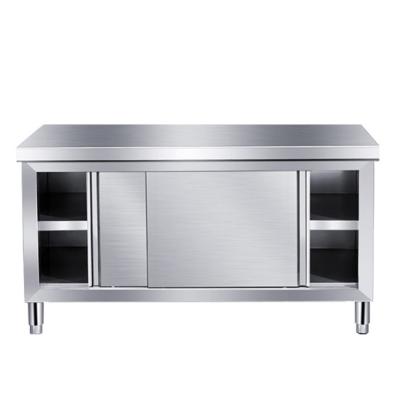 China 1.2mm Food Prep Garage Cabinet Workbench , Stainless Steel Kitchen Table for sale