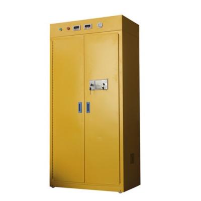 China 2 Door 4 Drawers Flammable Chemical Storage Cabinet For Pharmaceuticals Yellow for sale