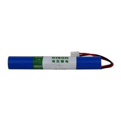 China 7.4V 2.6Ah NMC Lithium Ion Li NiCoMh Battery Pack for Flashlights INR18650 Battery Size for sale