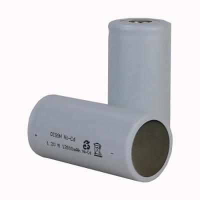 China Low Temperature -40°C Rechargeable NiCd Battery Cell 1.2v 10ah With Long Cycle Life for sale
