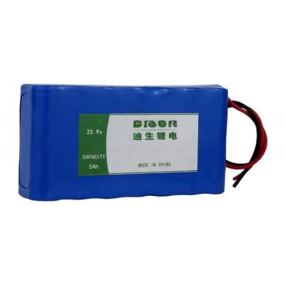 China Portable Power Supply Battery Pack with NCM Anode Material 25.9v 5Ah NMC Lithium Ion for sale