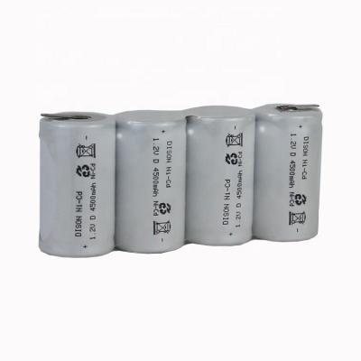 China High Capacity 4.8V 4500mAh D NiCd Battery Pack For Uninterruptible Power Supplies for sale