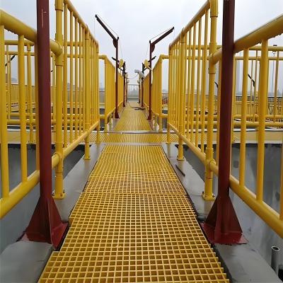 China FRP Molded Catwalk Grating for Lightweight Reinforced Fiberglas Platform Walkway Custom for sale