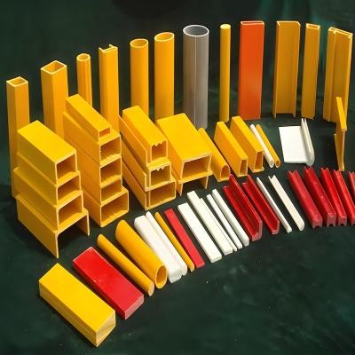 China Pultruded Fiberglass Grating FRP GRP Pultrusion Profiles for sale