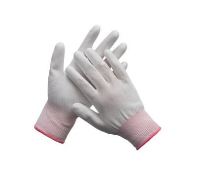 중국 Nylon Working Anti Static Work Gloves 13 Gauge Seamless Carbon Fiber Top Fit ESD Gloves 판매용