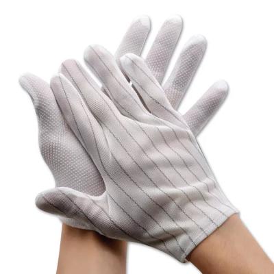 China PU Coated ESD Safety Gloves Black Grey Colors Breathable Work Gloves for sale