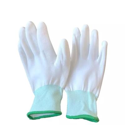 China PU Electronic Work Anti Static Esd Glove With PVC Dot Coated for sale